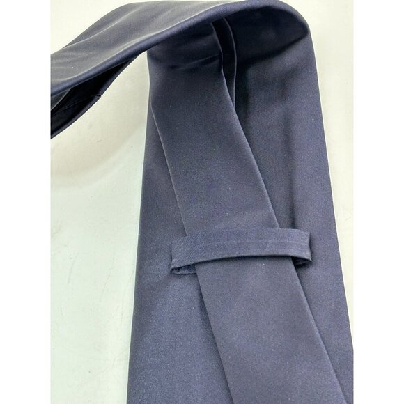 VTG ASSORTED LOT OF 3 -Blue Silk Ties Made in Italy - Jungle, Solid & Textured - Picture 11 of 11